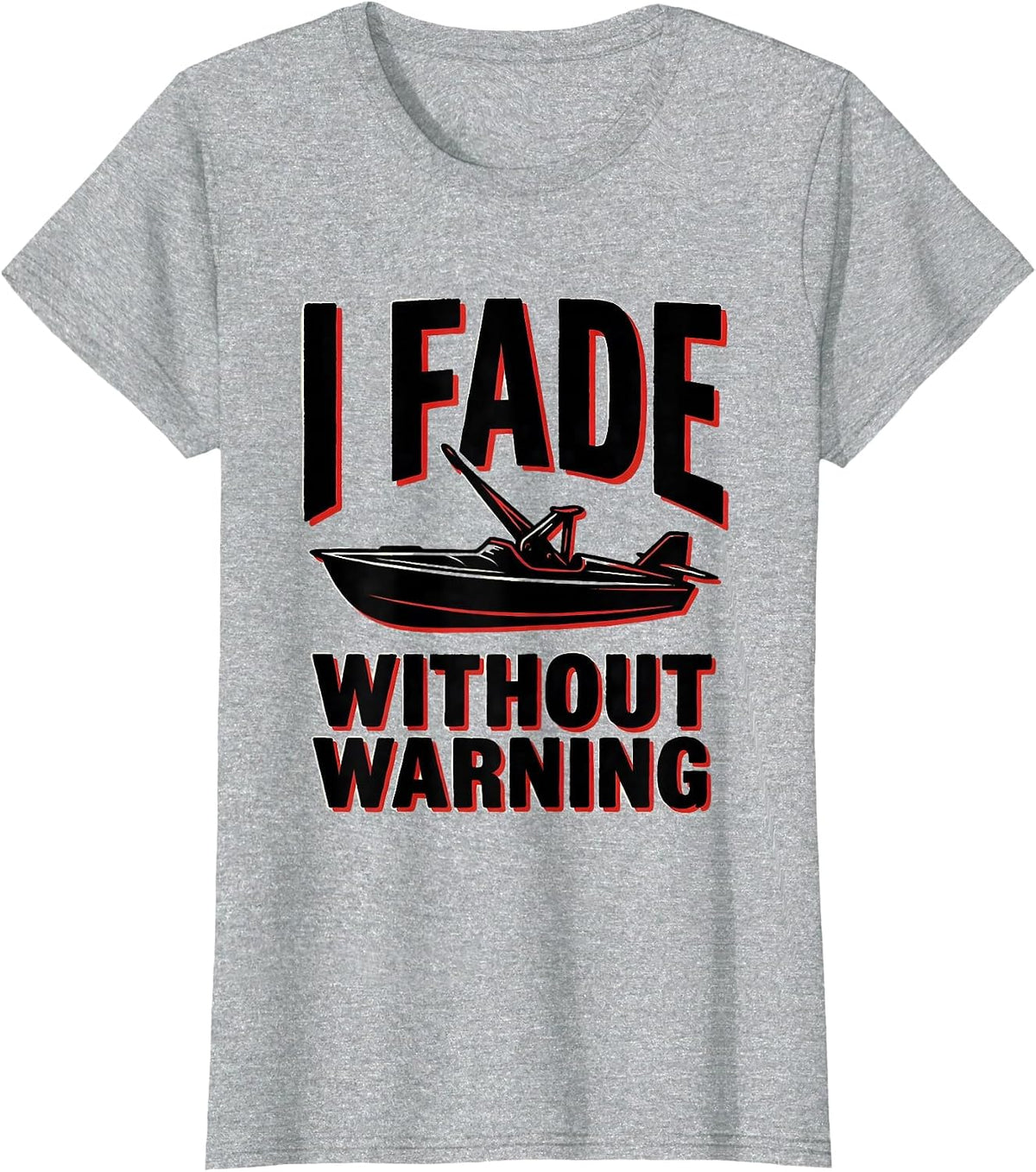 I Fade Without Warning Tattoo Humor Hairdresser Barber Gift T-Shirt - Heather Grey