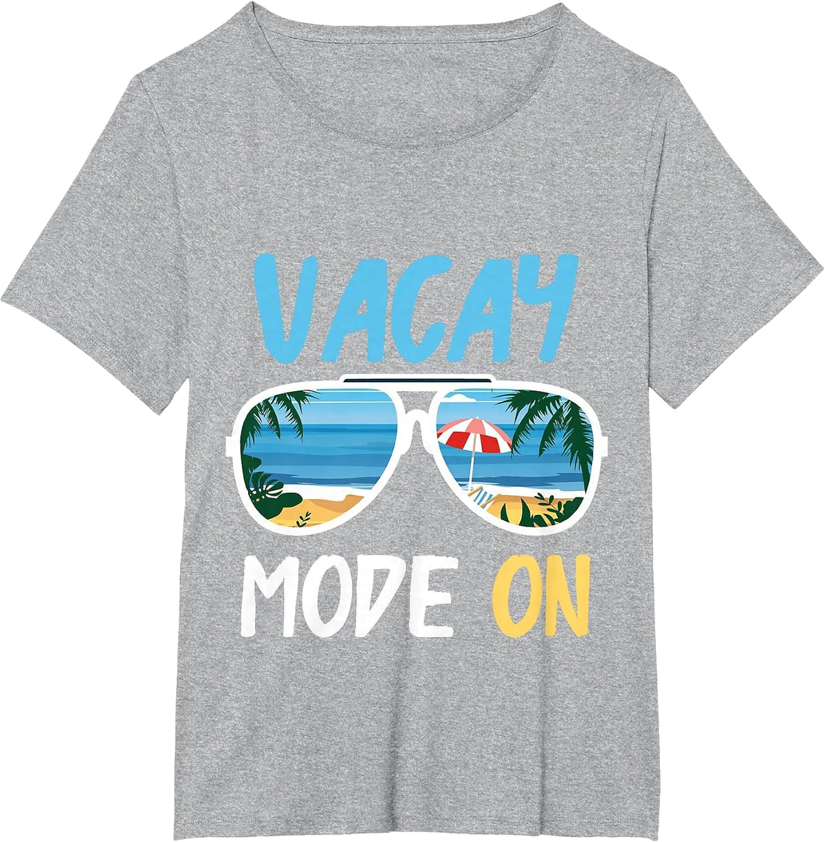 Cute Funny Vacay Mode On Summer Family Vacation T-Shirt - Heather Grey