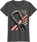 Women's Proud Climber Constructivist Patriotic Climber Gift T-Shirt - Dark Heather Grey