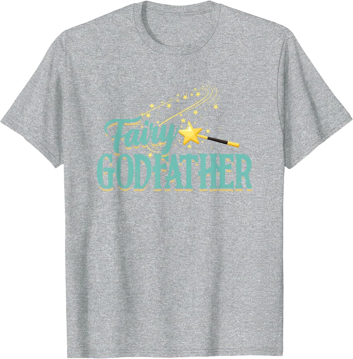 Fairy Godfather Magical Imaginary Being Fiction Fairy T-Shirt - Heather Grey
