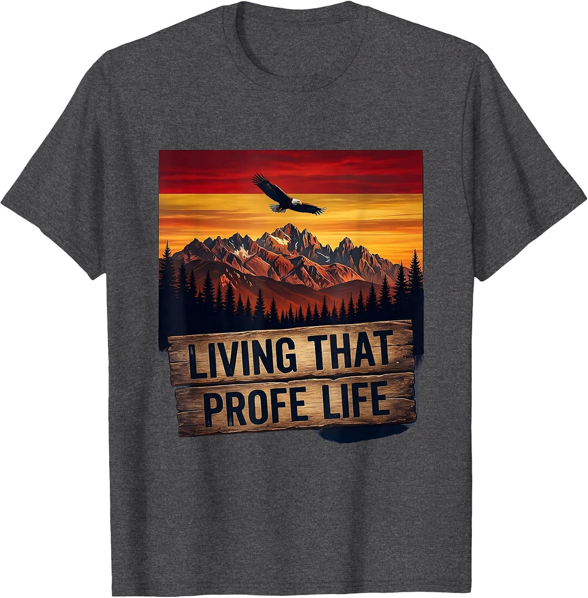 Living That Profe Life Spanish Teacher Design T-Shirt - Dark Heather Grey