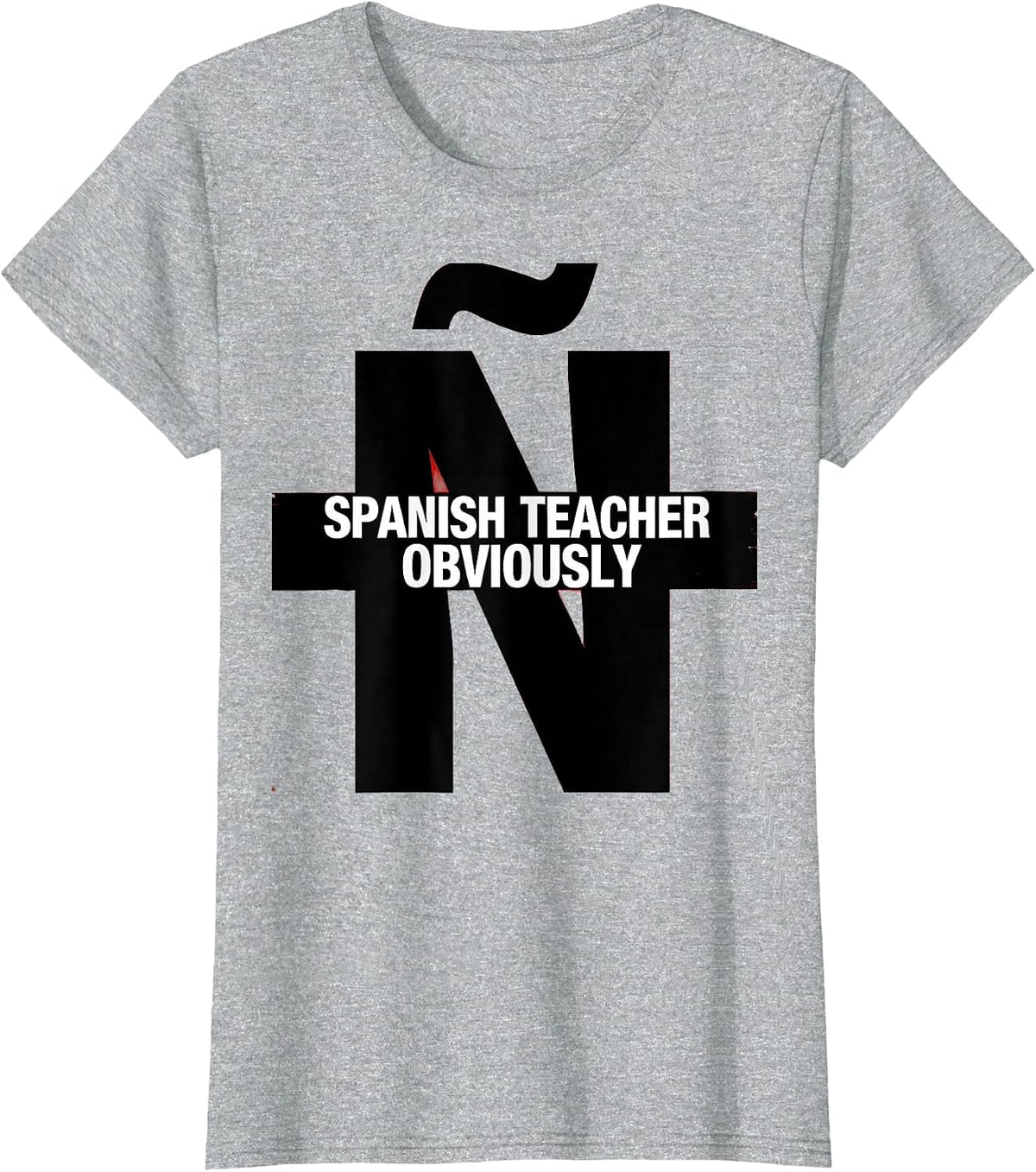 Spanish Teacher Proud Educator Graphic Design T-Shirt - Heather Grey