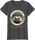 Women's Rage Overpowers Me Cute Hedgehog Irony Animal Meme Humor T-Shirt - Dark Heather Grey