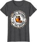 Women's Honey Rationed By The Keeper Funny Beekeeper Beekeeping T-Shirt - Dark Heather Grey