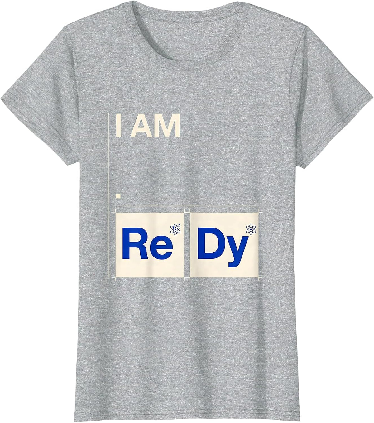 Women's I Am ReDy Swiss International Science Teacher Chemistry T-Shirt - Heather Grey