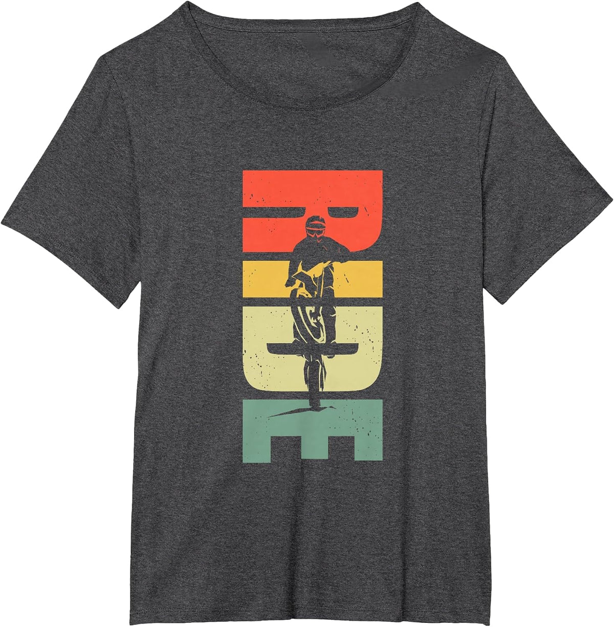 Ride Dirt Bike Motocross Apparel - Motocross Dirt Bike T-Shirt - Dark Heather Grey