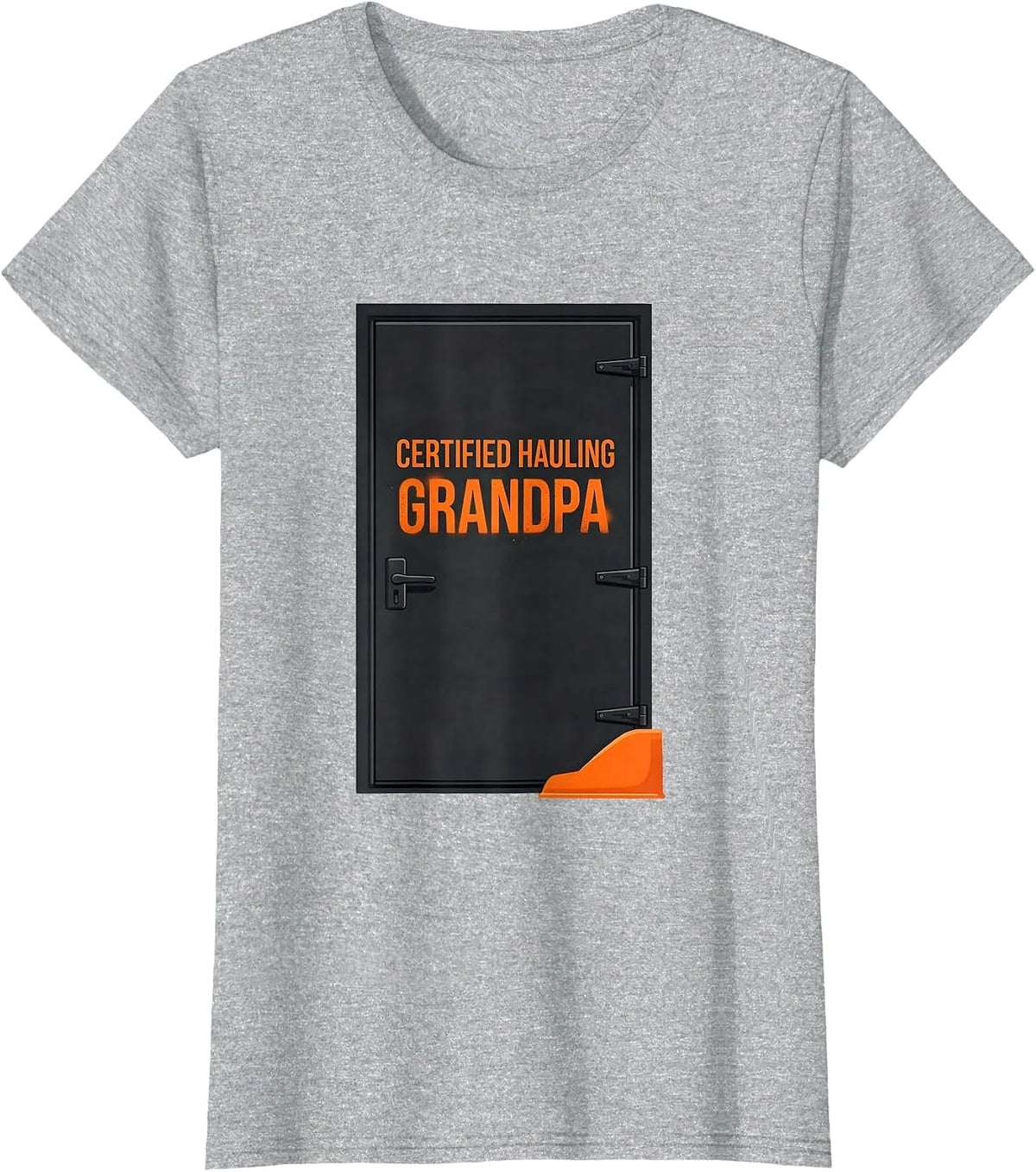 Certified Hauling Grandpa Funny Trucker Gift Truck Driver T-Shirt - Heather Grey