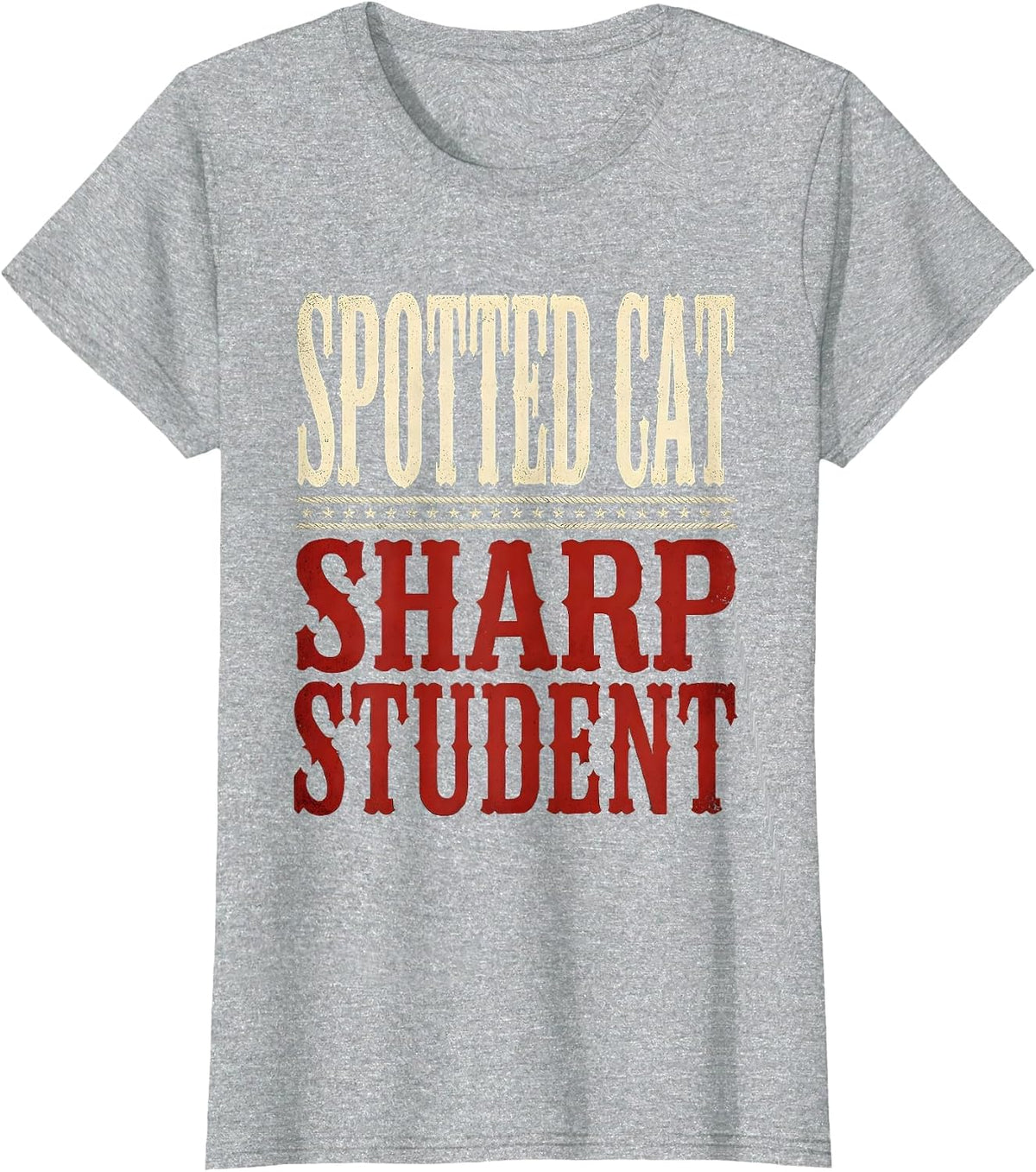 Women's Bengal Cat Lover Back to School Graphic Design T-Shirt - Heather Grey