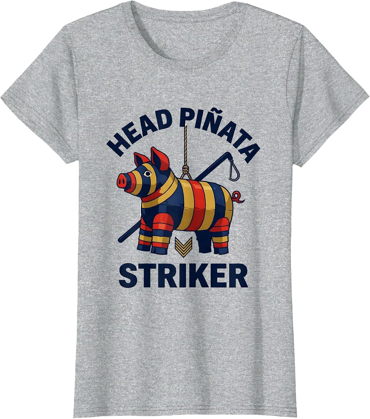 Head Piñata Striker Funny Cinco De Mayo Party Costume T-Shirt - Heather Grey