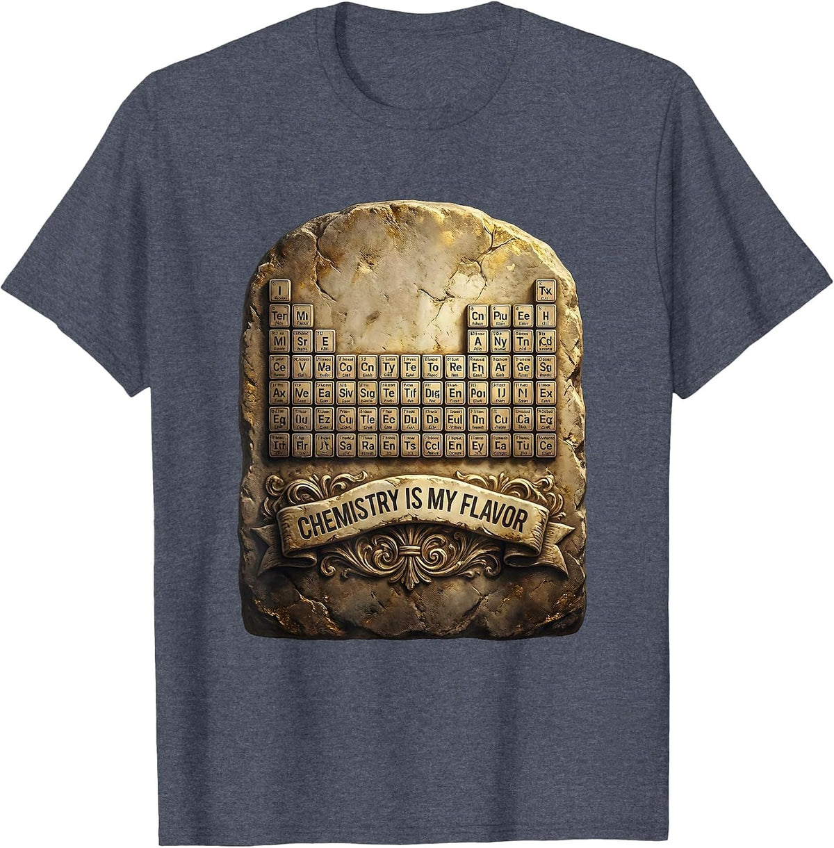 Can I Lick It Chemistry Is My Flavor Design T-Shirt - Heather Blue