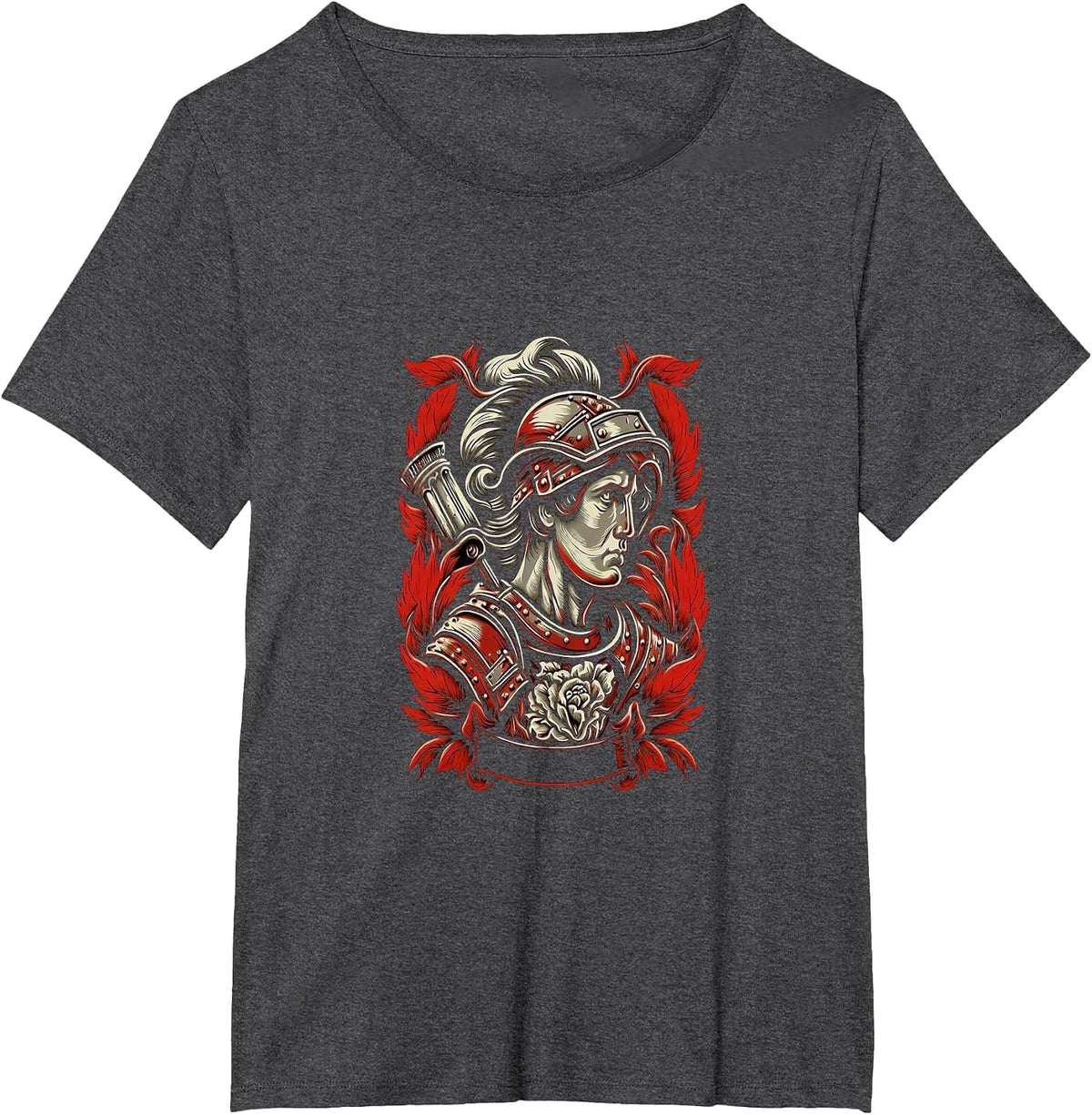 Firefighter Prayer St. Florian Saint of Firefighter Fireman T-Shirt - Dark Heather Grey