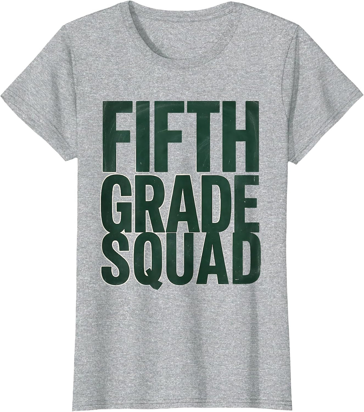Fifth Grade Squad Cute Teacher Pencil Apple Back To School T-Shirt - Heather Grey