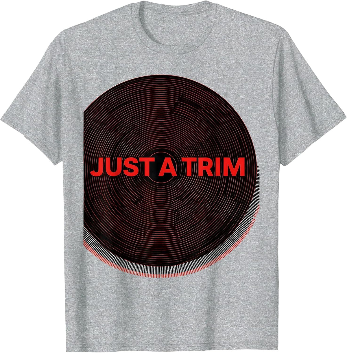 Men's Just A Trim Funny Hairdresser Barber Gift Christmas T-Shirt - Heather Grey