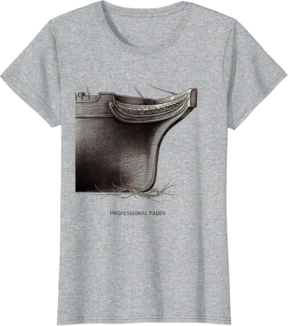 Women's Professional Fader Hairdresser Barber Humor Gift T-Shirt - Heather Grey
