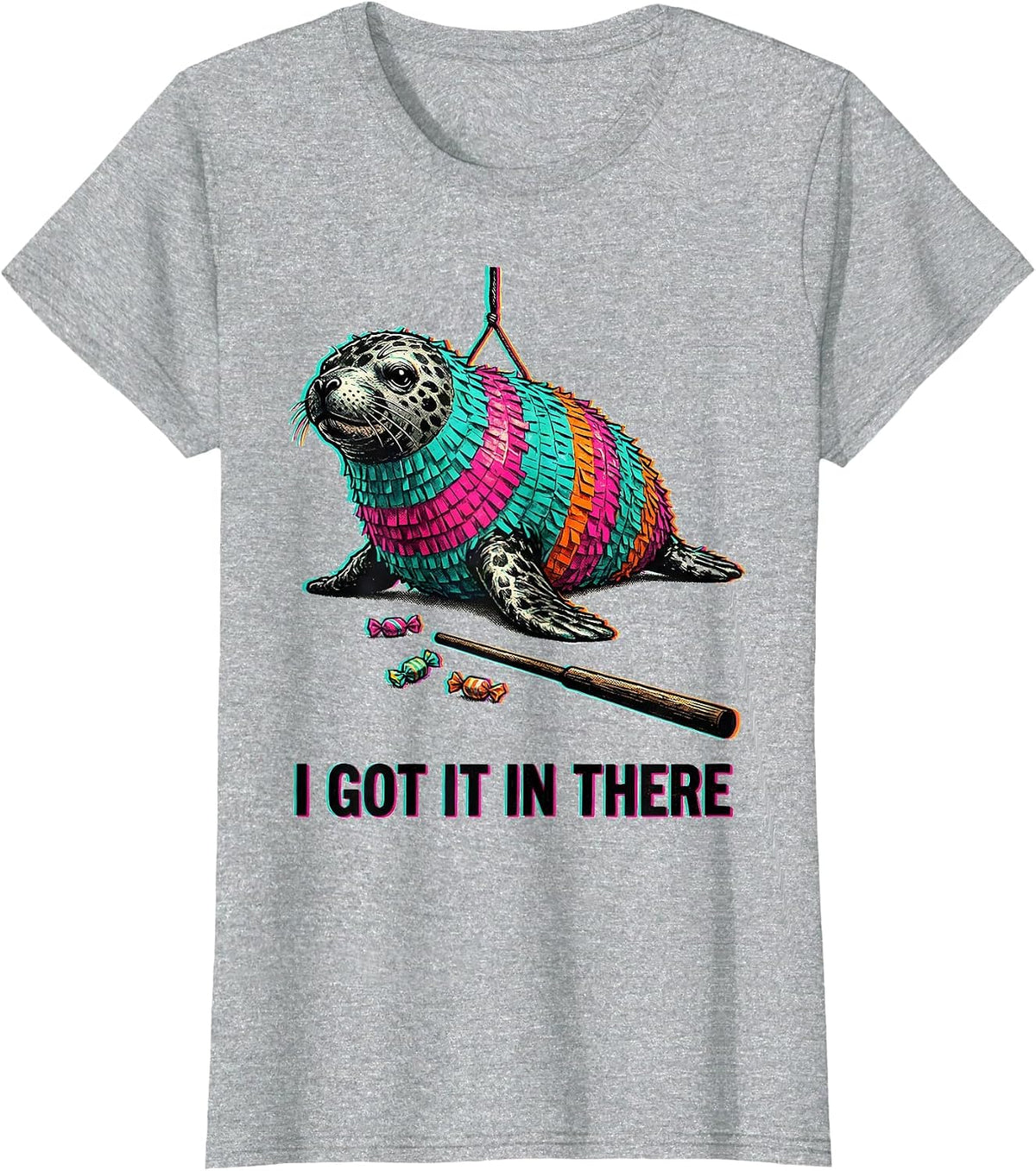 Women's I Got It In There Funny Cinco De Mayo Party Costume T-Shirt - Heather Grey