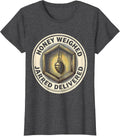 Women's Honey Weighed Jarred Delivered Funny Beekeeper Beekeeping T-Shirt - Dark Heather Grey