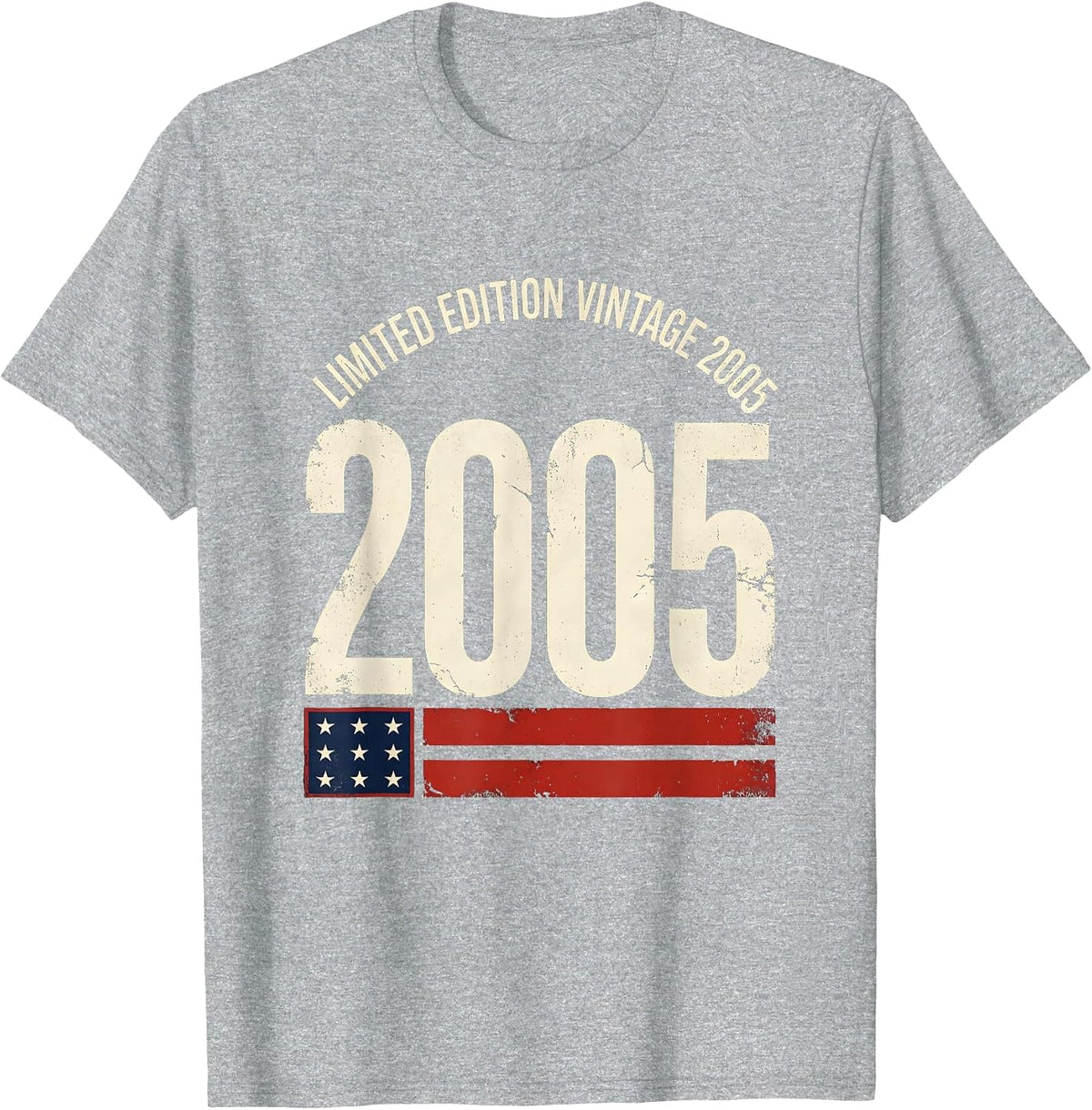Men's LIMITED EDITION VINTAGE 2005 25th Birthday Gift Men Women 25 T-Shirt - Heather Grey