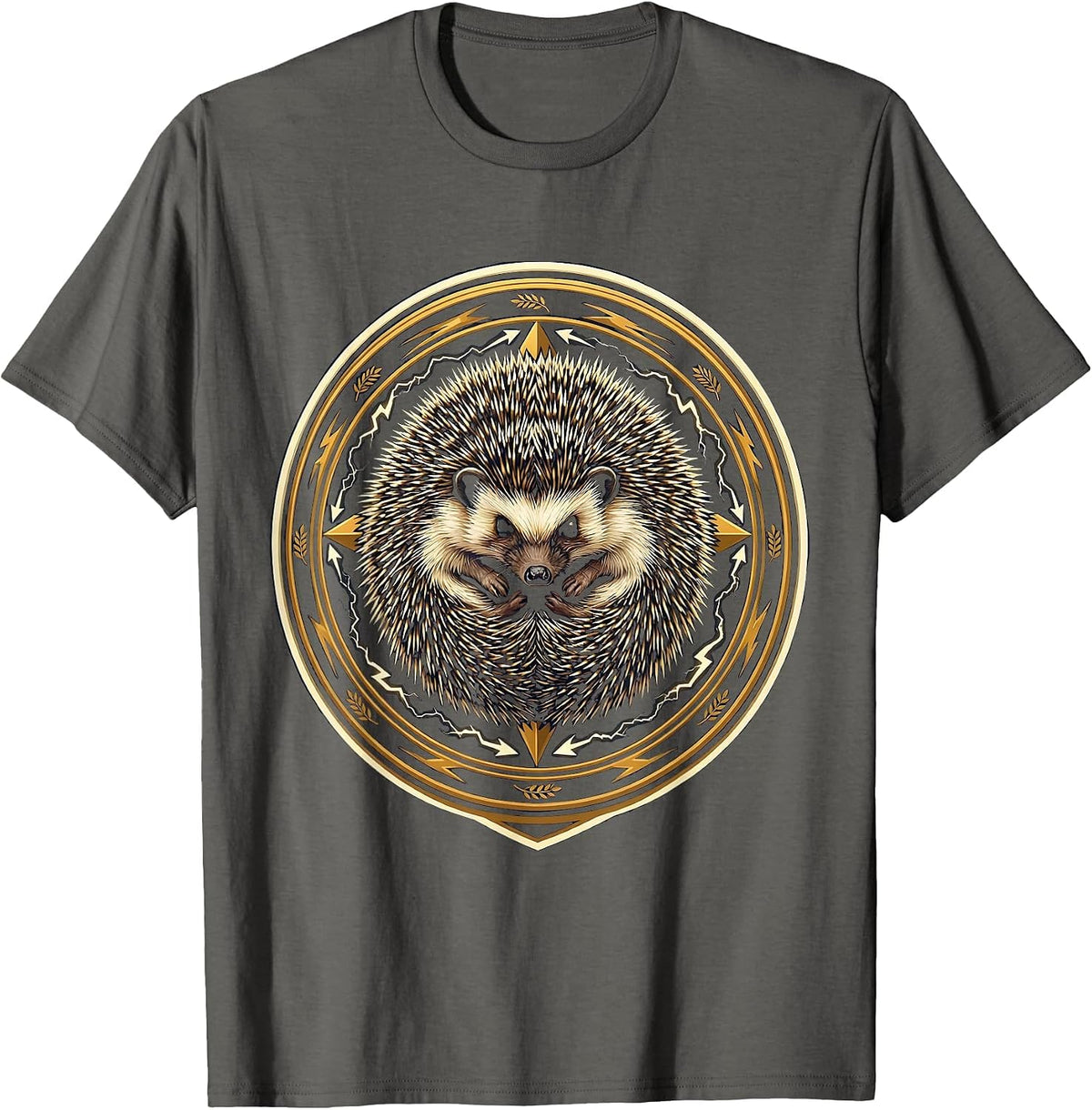 Men's Hedgehog We Do Not Care Club Graphic T-Shirt - Asphalt Grey