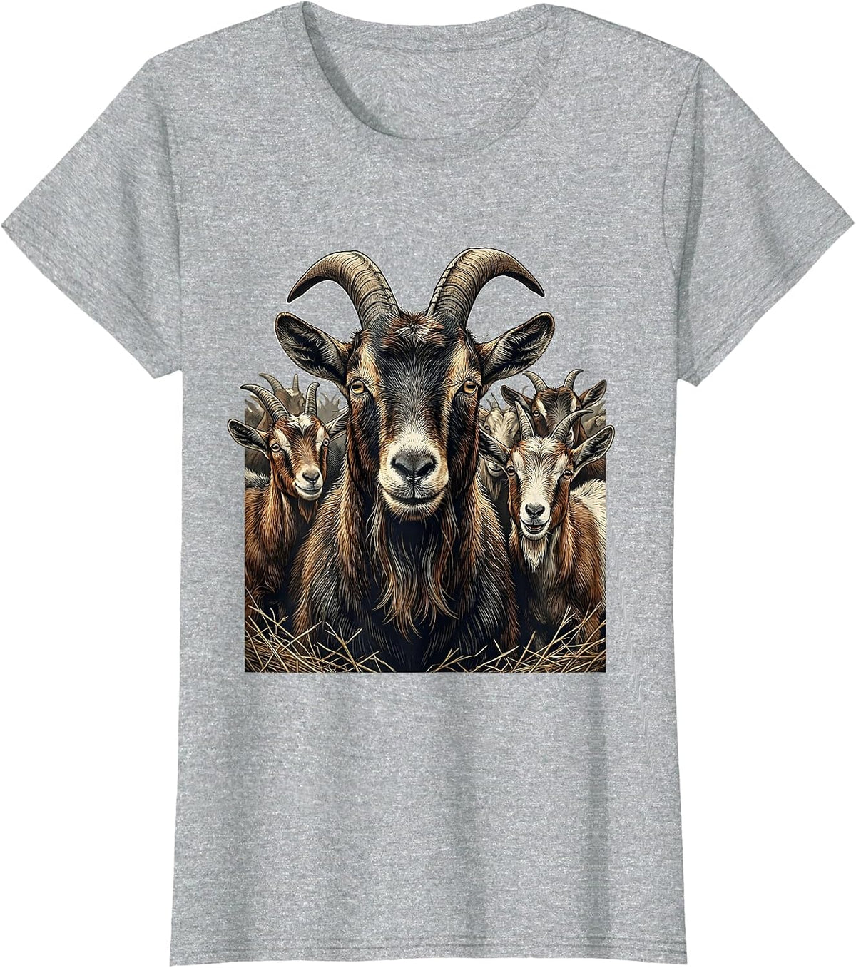 Goat Herd Funny Farm Animal Lover Gift T-Shirt - Heather Grey