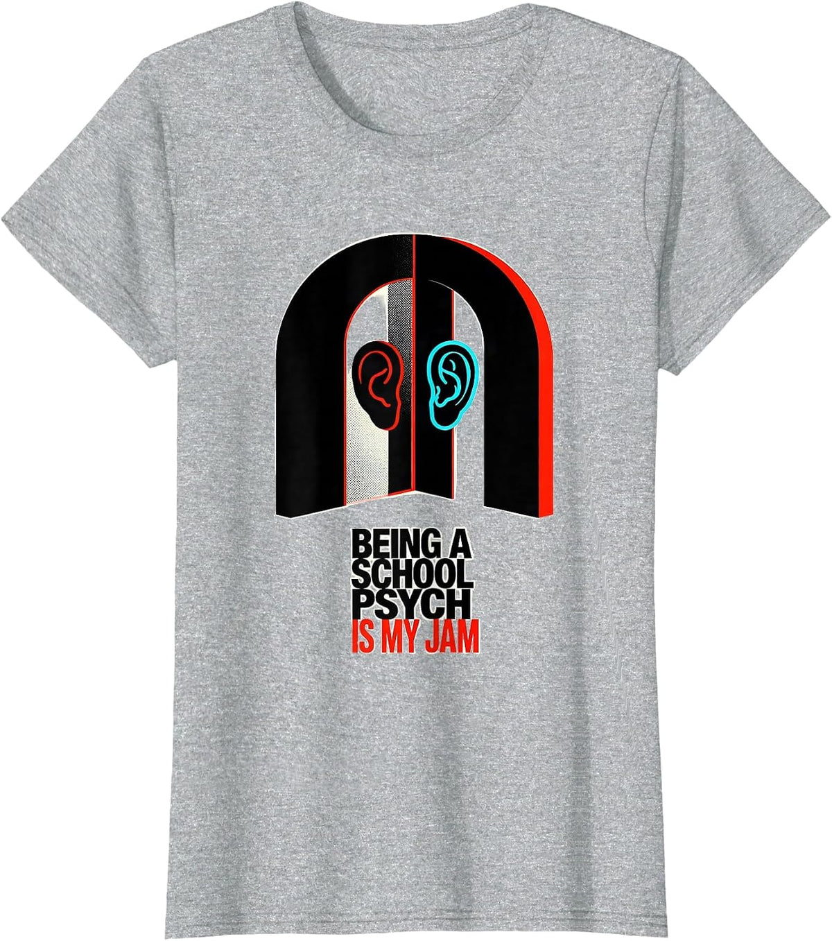 Women's Being A School Psych Is My Jam Funny School Counselor New T-Shirt - Heather Grey
