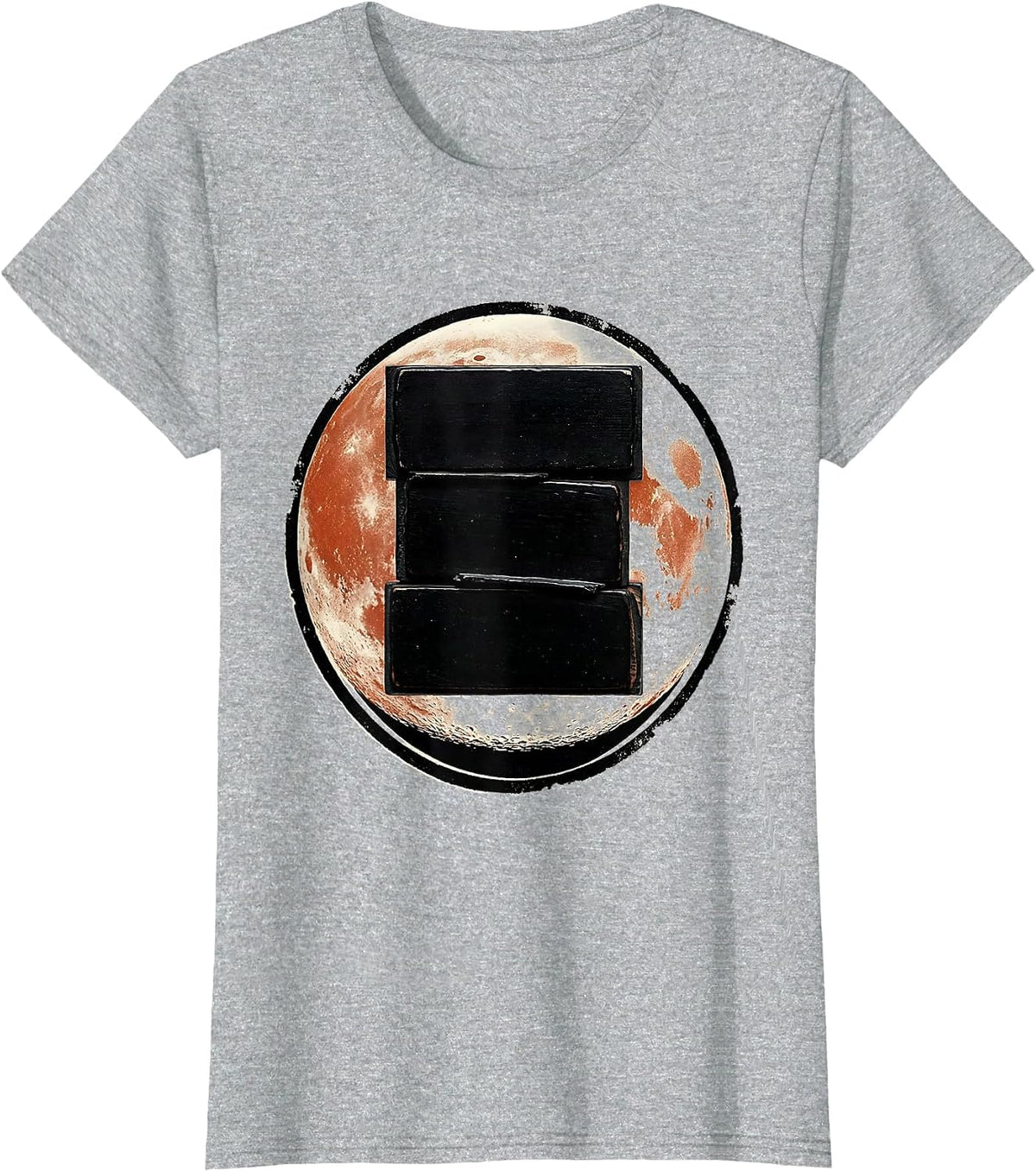 Lunar Horizon Astronomy Enthusiast Boho Chic T-Shirt - Heather Grey