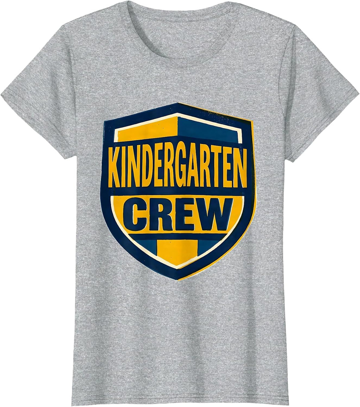 Kindergarten Crew Preppy Elementary Teacher Back To School T-Shirt - Heather Grey