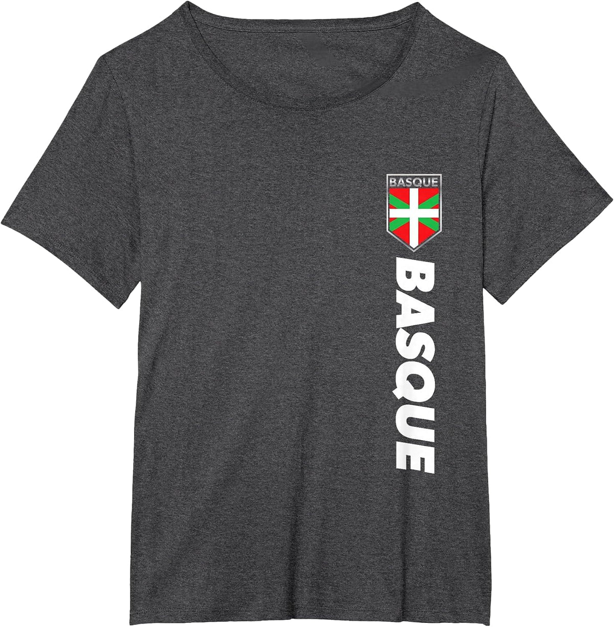 Basque Spain Victory Basque Football Shirt T-Shirt - Dark Heather Grey