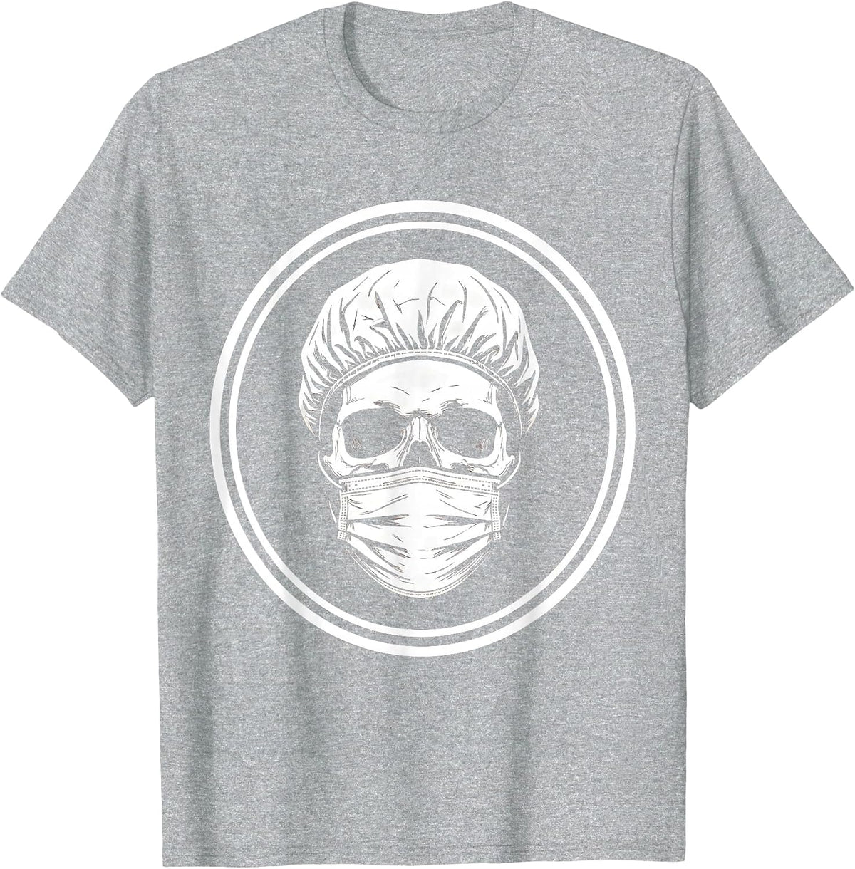 Men's Emergency Department Skull Surgeon Graphic T-Shirt - Heather Grey