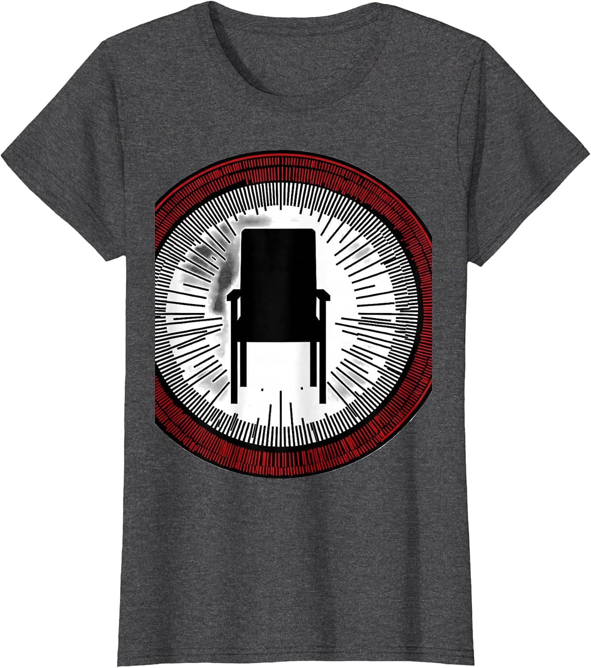Women's Chair Badge School Counselor Appreciation Mental Health T-Shirt - Dark Heather Grey