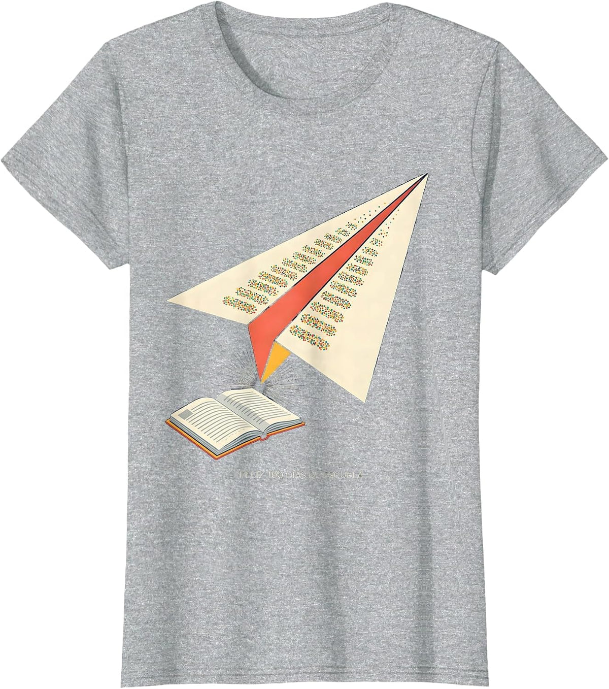 Feliz 100 Días de Escuela Spanish Teacher 100th Day School T-Shirt - Heather Grey