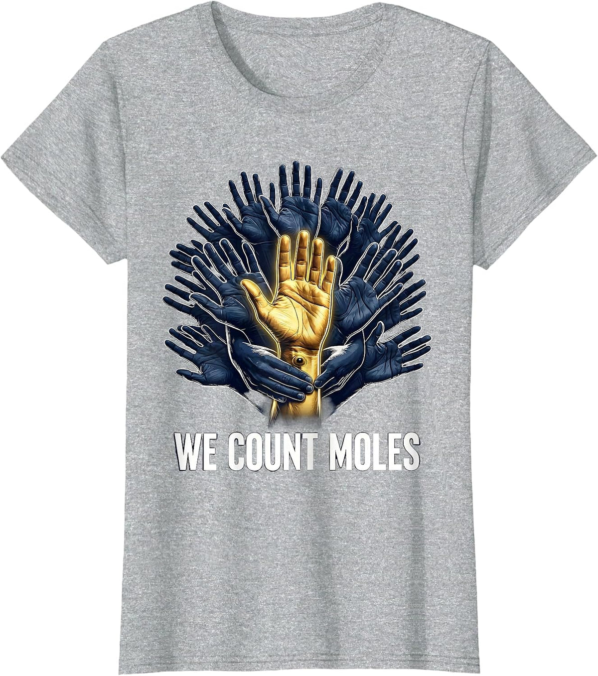 We Count Moles Funny Chemistry Student Science Nerd Humor T-Shirt - Heather Grey