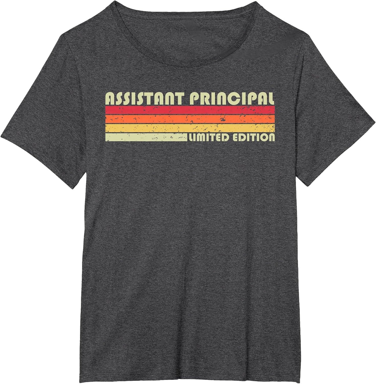 Assistant Principal Funny Job Title Birthday Worker Idea T-Shirt - Dark Heather Grey