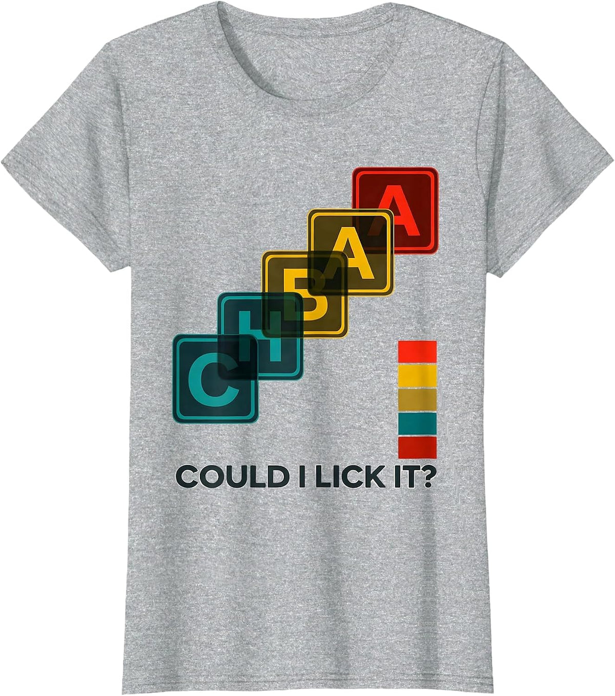 Could I Lick It Funny Periodic Table Science Teacher Gift T-Shirt - Heather Grey