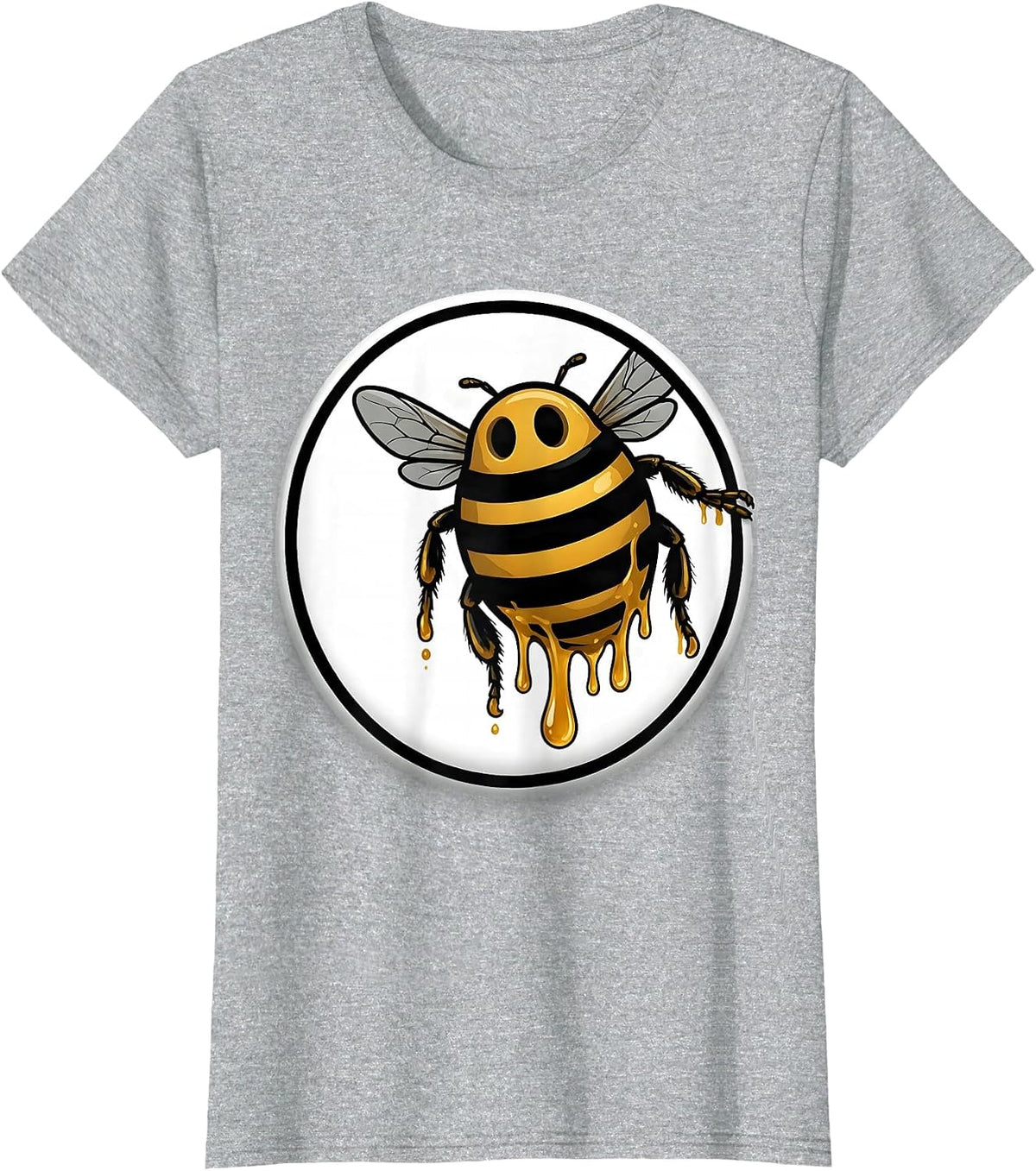 Boo Bees Ghost Honey Bee Halloween Humor T-Shirt - Heather Grey