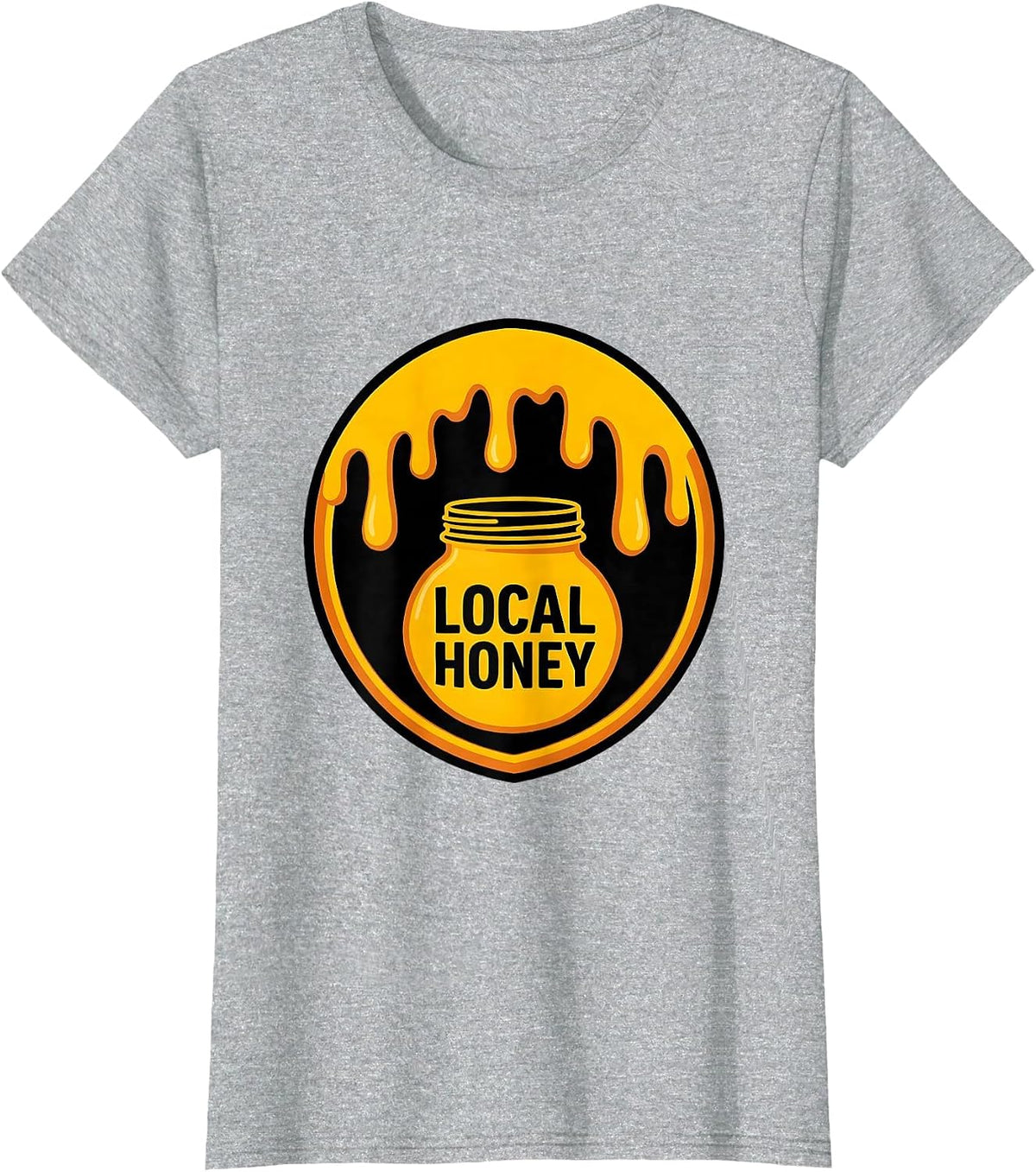 Women's Local Honey Costume Honey Jar Halloween Honeypot Funny DIY T-Shirt - Heather Grey
