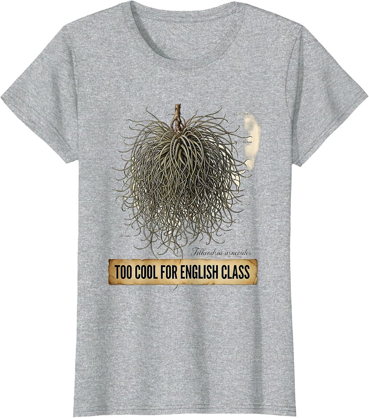 Too Cool For English Class Spanish Teacher T-Shirt - Heather Grey
