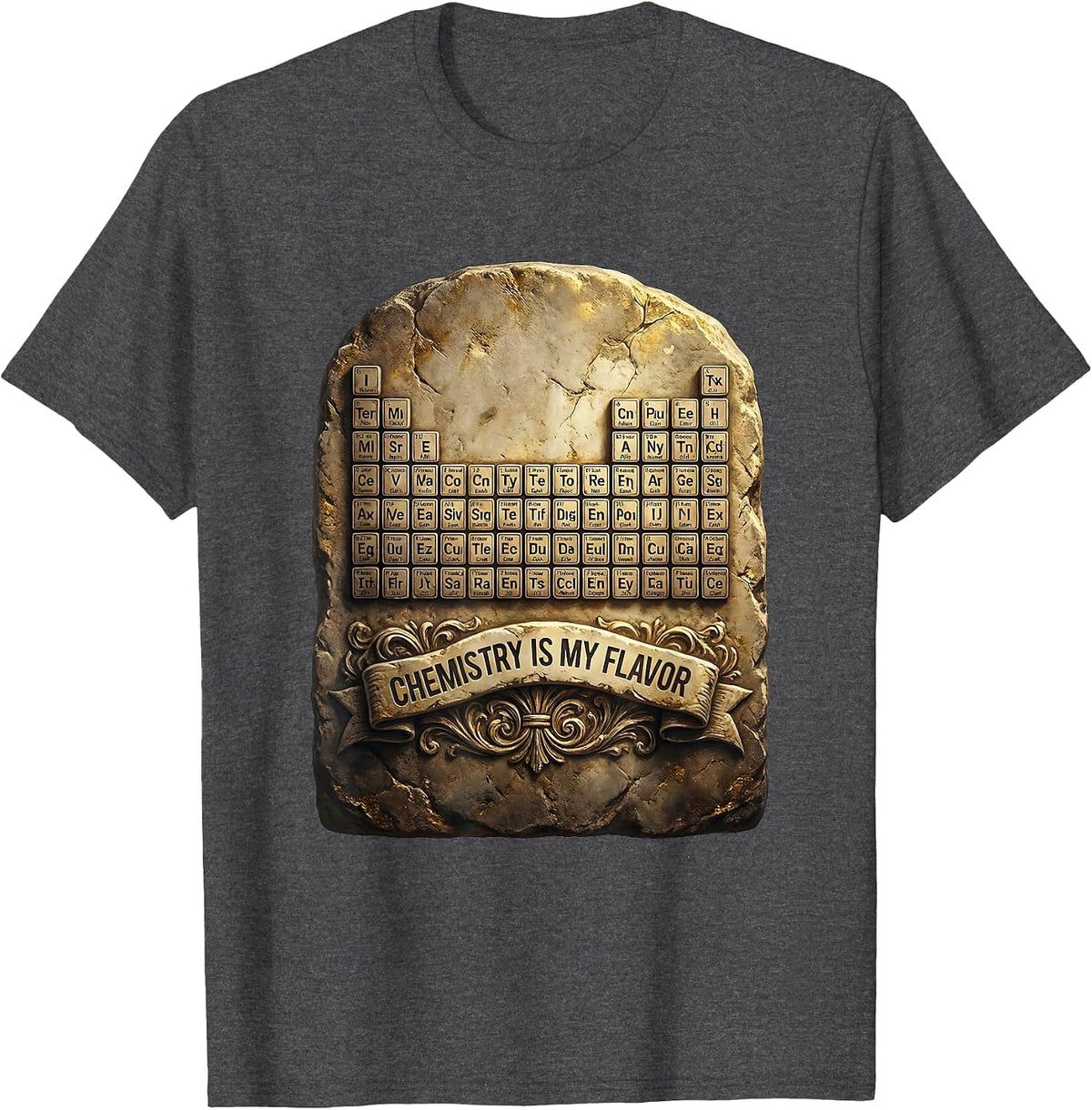 Can I Lick It Chemistry Is My Flavor Design T-Shirt - Dark Heather Grey