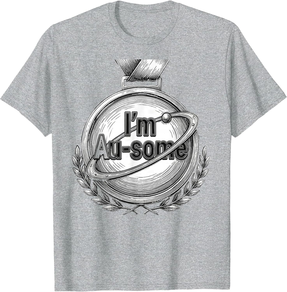 Men's I'm Au-some Funny Chemistry Science Nerd Gift T-Shirt - Heather Grey