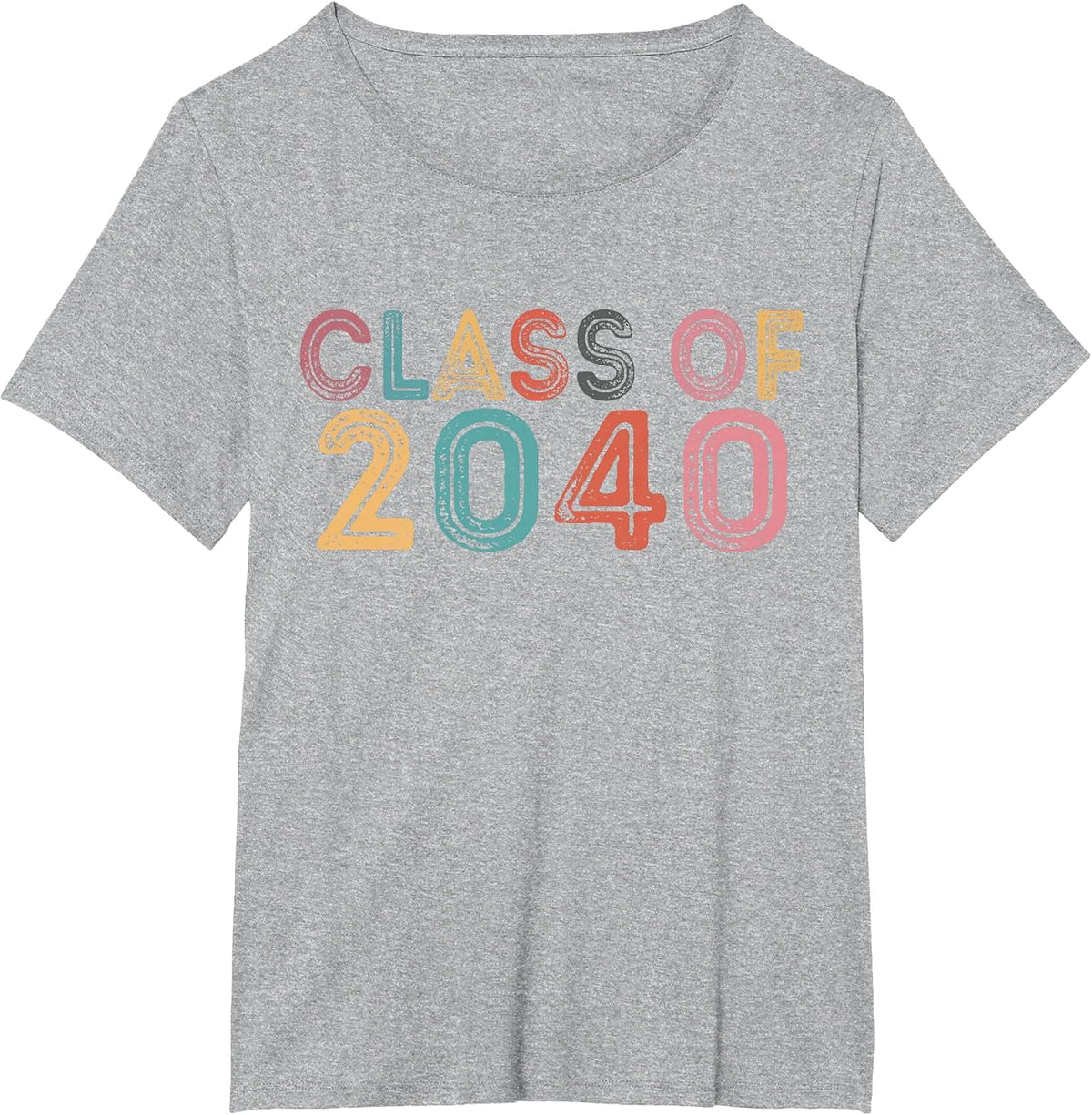 Class of 2040 Grow with Me Graduation 2040 T-Shirt - Heather Grey