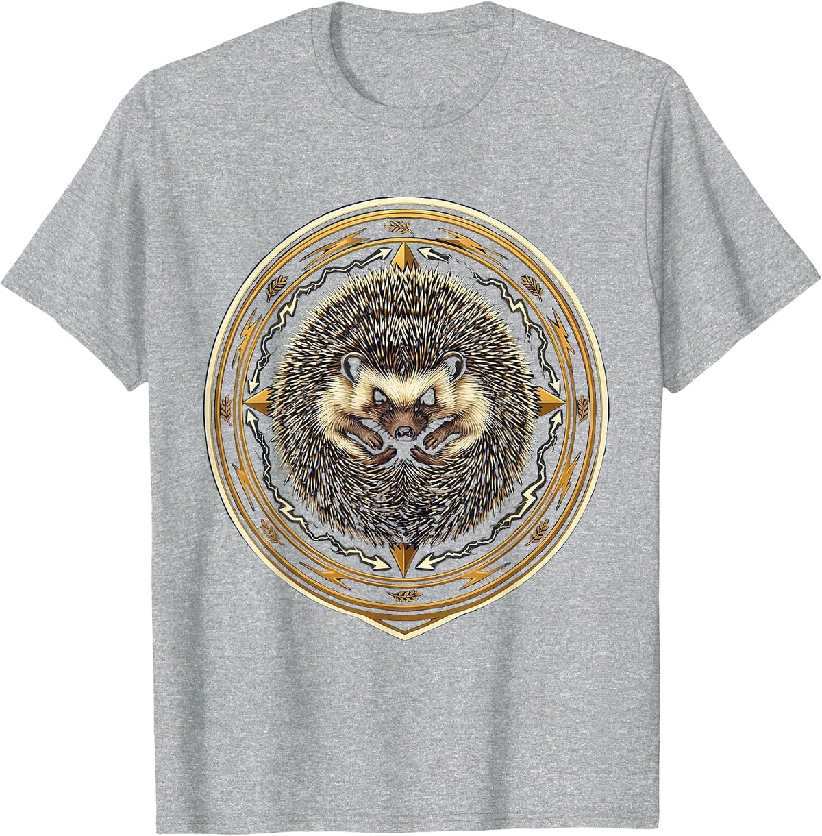 Men's Hedgehog We Do Not Care Club Graphic T-Shirt - Heather Grey