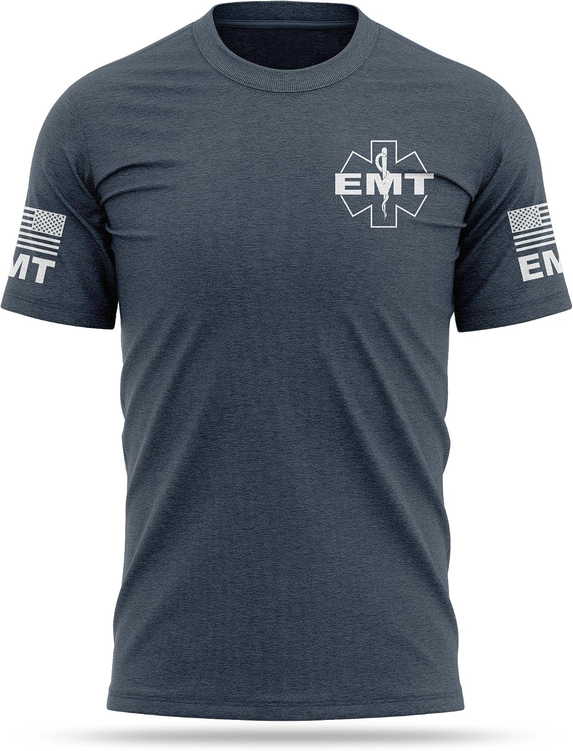 13Fifty EMT Training Cotton Blend Tee - Navy & White