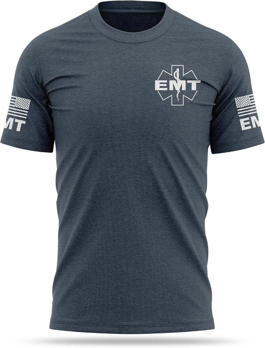 13Fifty EMT Training Cotton Blend Tee - Navy & White