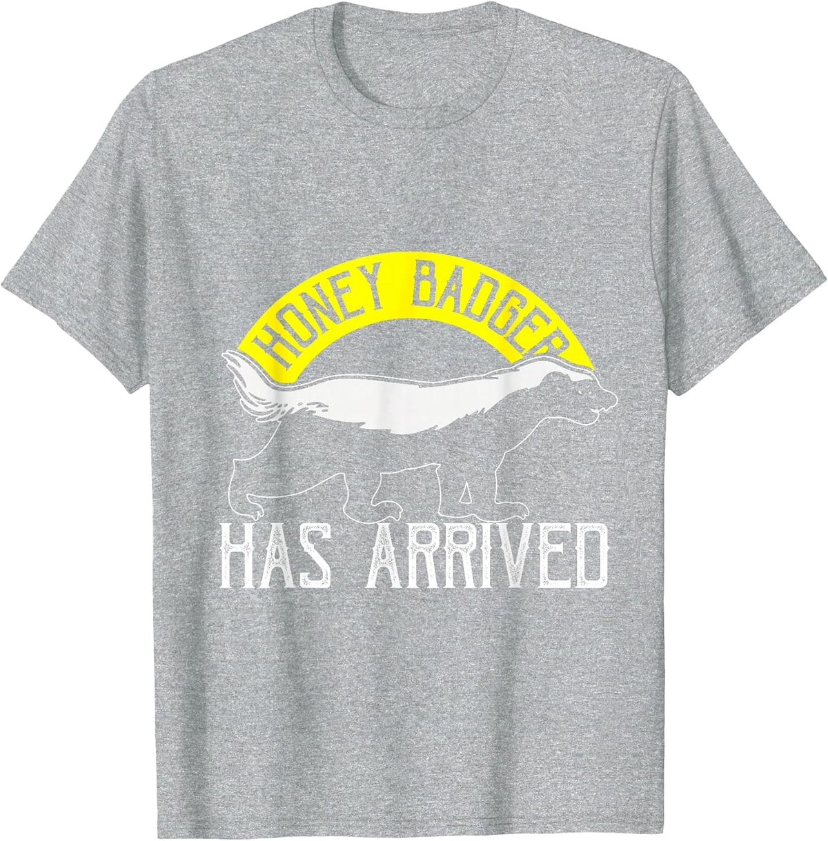 Honey Badger T-Shirt - Heather Grey