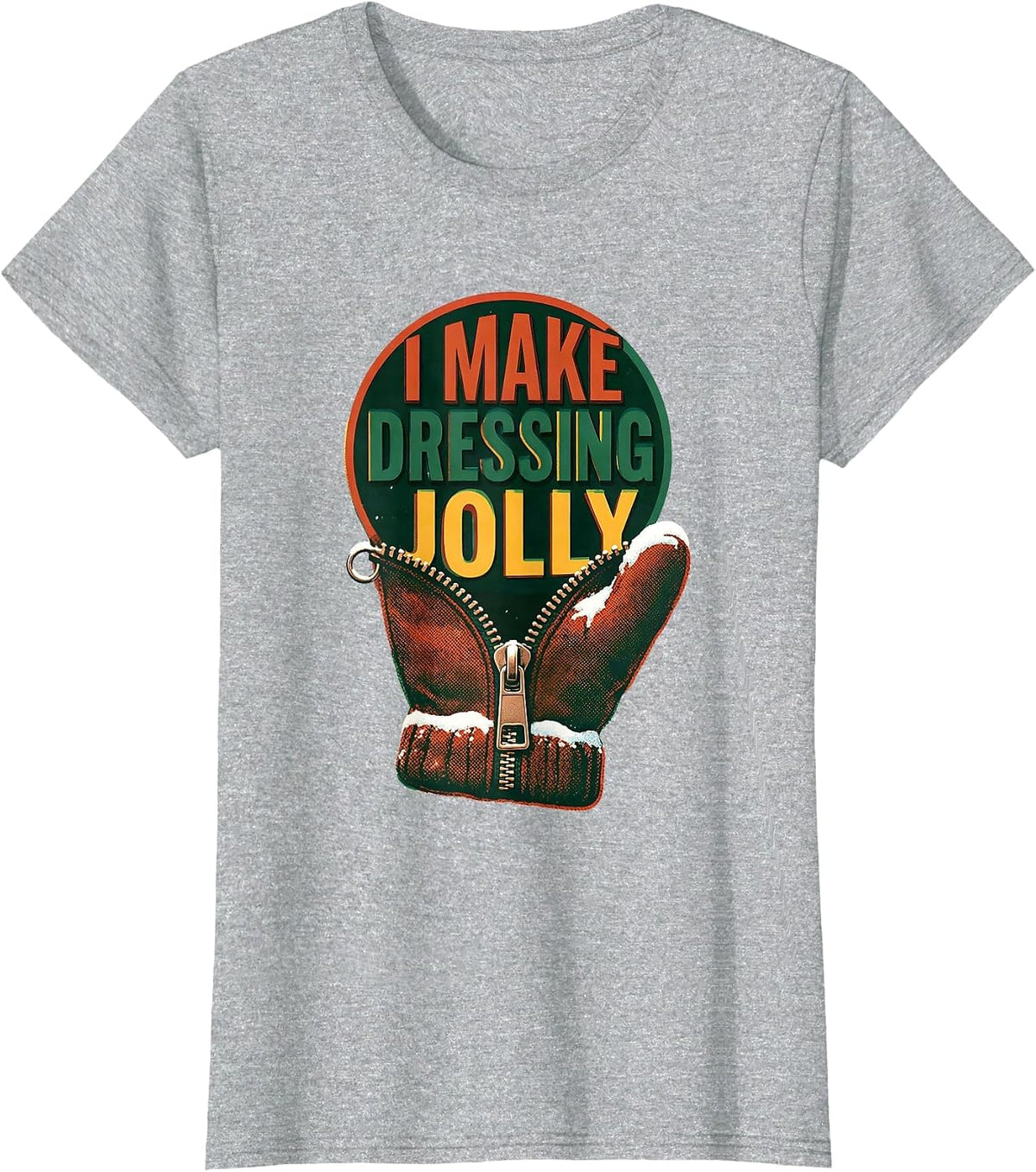 Women's I Make Dressing Jolly Occupational Therapist Christmas T-Shirt - Heather Grey