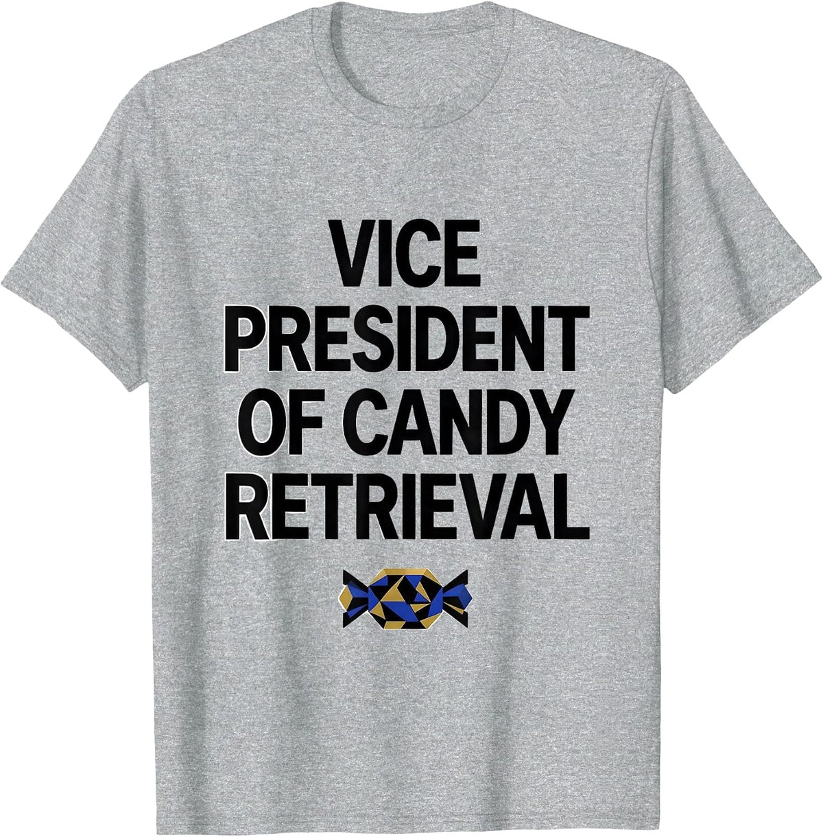 Men's Vice President Of Candy Retrieval Geometric Cinco De Mayo T-Shirt - Heather Grey