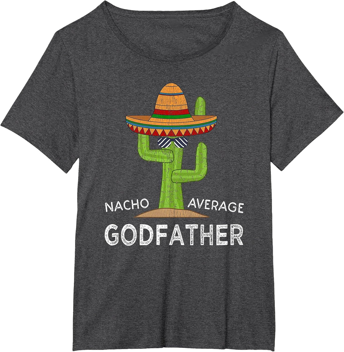 Funny Godfather Godparent Humor Saying T-Shirt - Dark Heather Grey