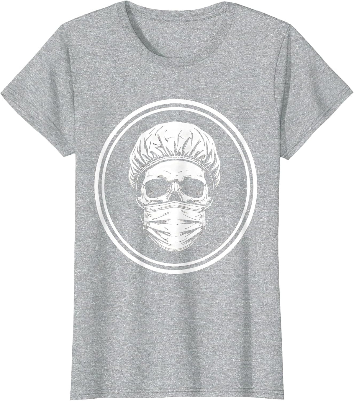 Women's Emergency Department Skull Surgeon Graphic T-Shirt - Heather Grey