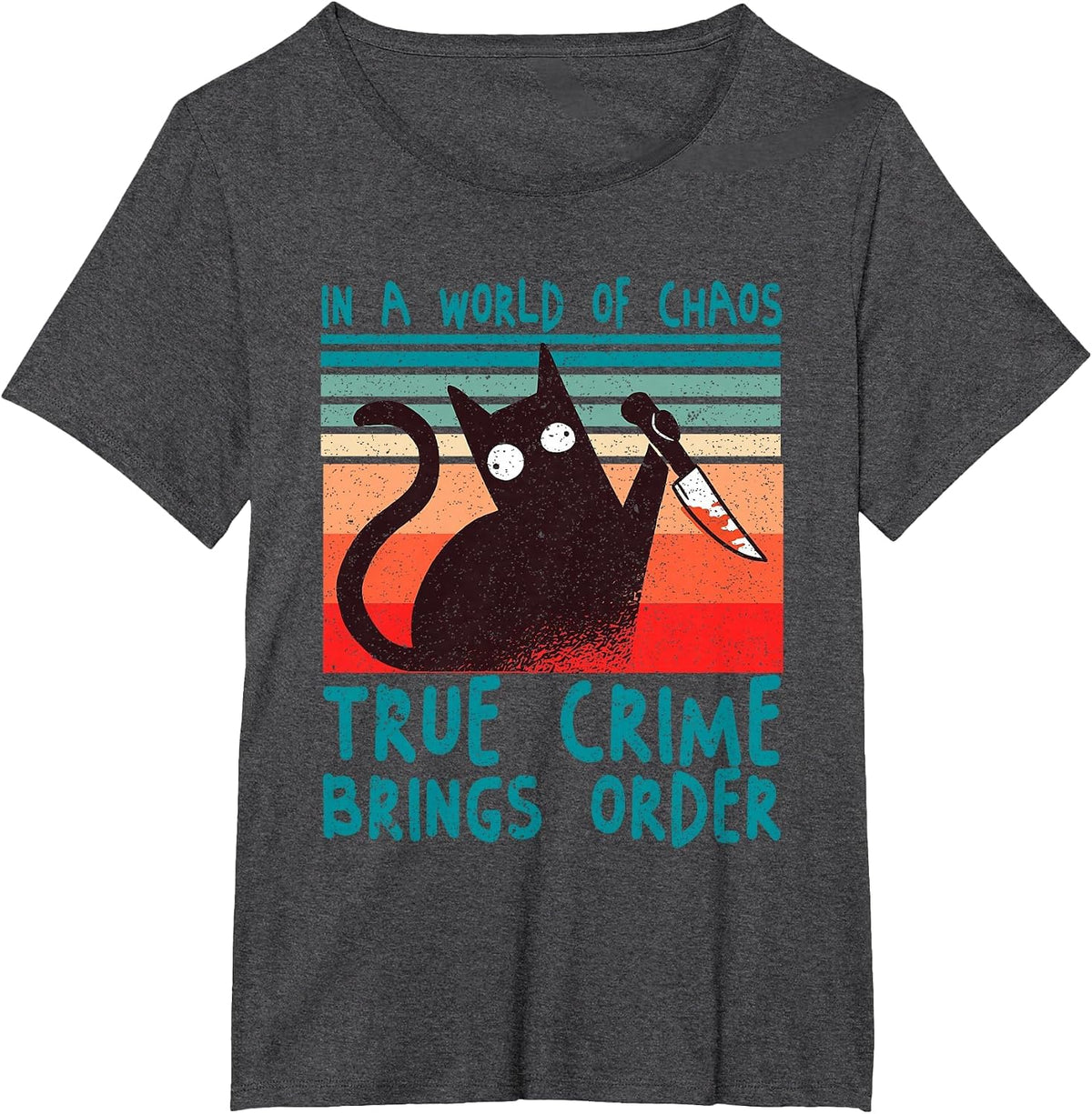 Funny Killer Documentaries - Murder Shows & True Crime T-Shirt - Dark Heather Grey