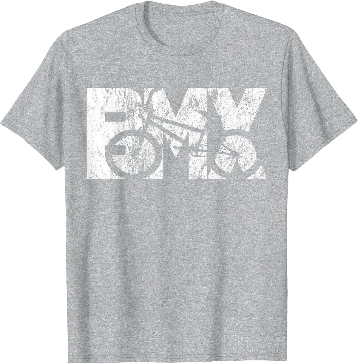 Cool Vintage BMX Bike Fan Racing for Biker Boys Girls Kids T-Shirt - Heather Grey