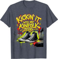 Kickin It With My Kinfolk 2026 Funny Family Reunion Matching T-Shirt - Heather Blue